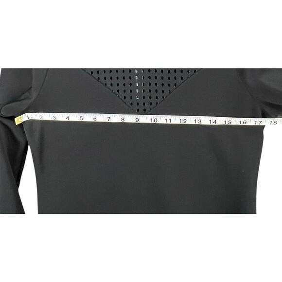 Fabletics Tilly Sweatshirt Dress S Black Neoprene Stretch Perforated Comfort - Picture 6 of 14
